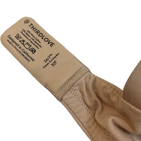 Third Love Nude Taupe 24/7 Classic Nursing Bra 32F - Gem