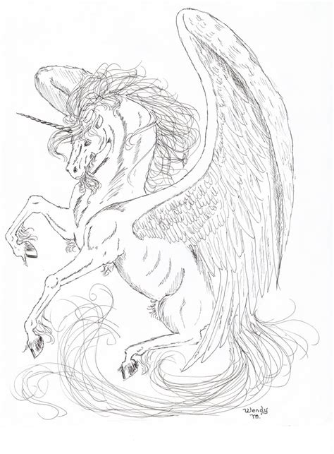 winged unicorn by Almalphia on DeviantArt
