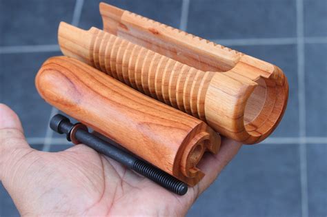 WOOD FURNITURE FOR MOSSBERG 590 SHOCKWAVE 12 GA. FOREND & WOODSTOCK ...