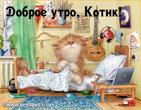 Картинки с надписями. Доброе утро, Котик!.
