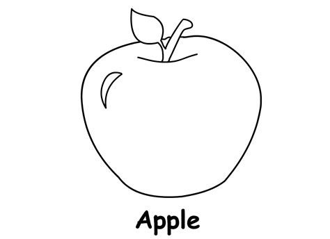 Apple Coloring Pages For Kids Apple Coloring Pages