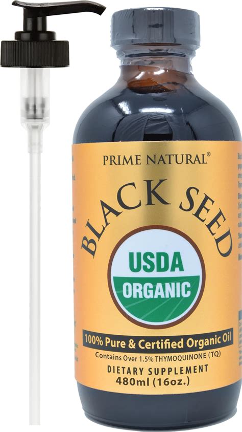 Amazon.com: Organic Black Seed Oil 16oz - Cold Pressed Unrefined High