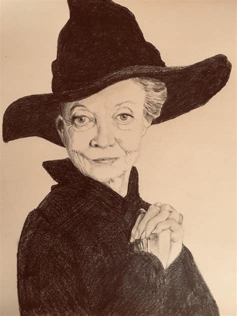 I drew McGonagall. What’s your favorite Harry Potter character? : r/drawing