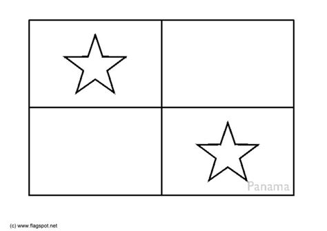 Coloring Page flag Panama - Free printables - Img 6359