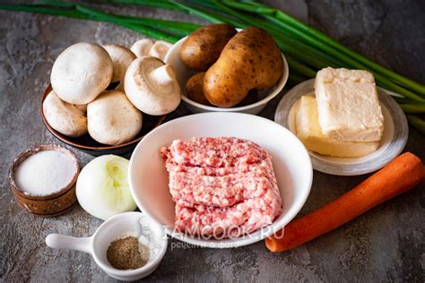 Сырный суп с грибами и фрикадельками (с плавленым сыром) — рецепт с ...