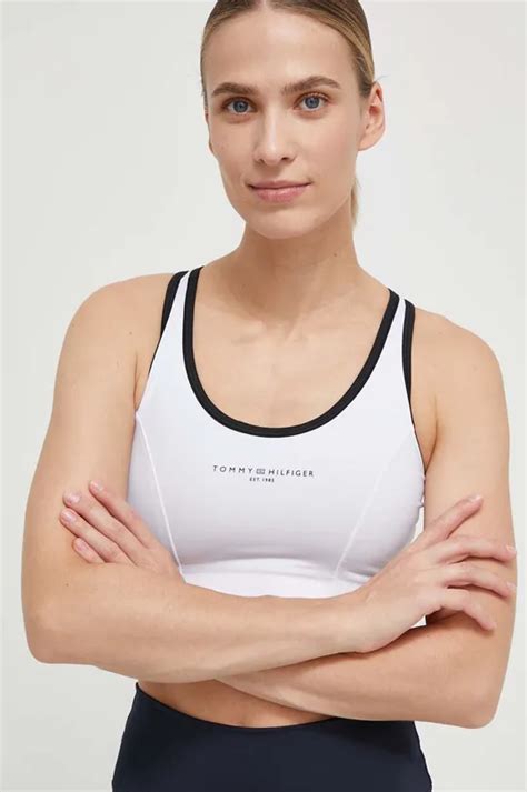 Спортивный бюстгальтер Tommy Hilfiger цвет белый | ANSWEAR.ua