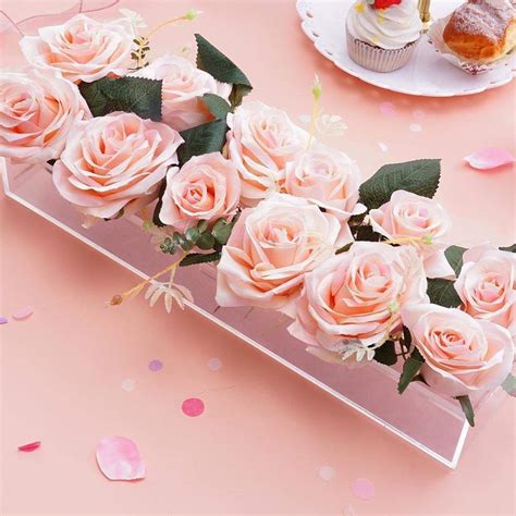 Clear Acrylic Rectangular Flower Vase – Chyhua