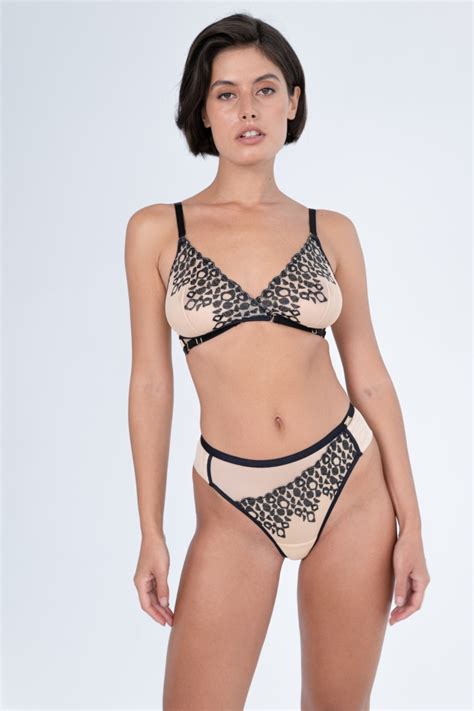 Трусы женские телесного цвета ROSE&PETAL LINGERIE SAUVAGE - parishop.ru