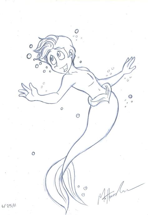 Merman Drawing at GetDrawings | Free download