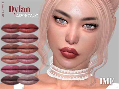 Губная помада IMF Dylan Lipstick N342 Симс 4