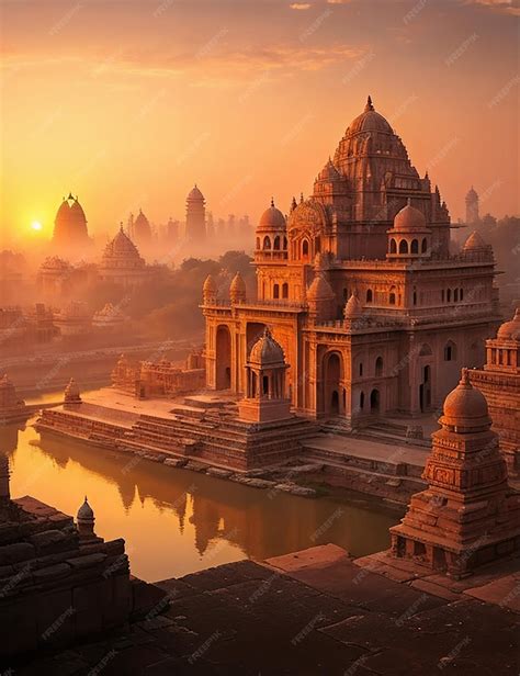 Premium AI Image | Indian temple
