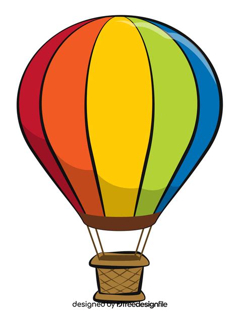 elegant hot air balloon clip art perfect  creative projects