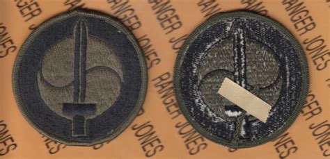 army  finance battalion od green black bdu uniform  patch