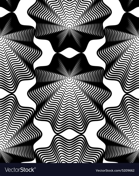 Black and white ornamental pattern seamless art Vector Image