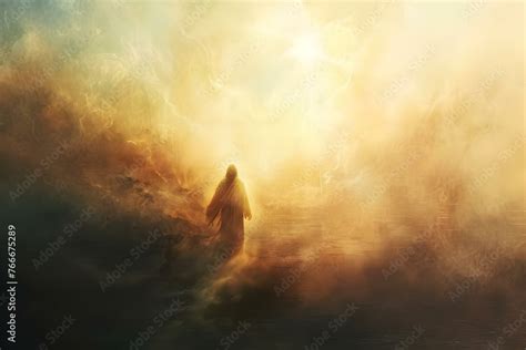 Depiction of the Second Coming of Jesus in Religious Art Inspired by ...