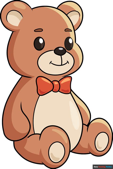 Happy Teddy Bear Drawing