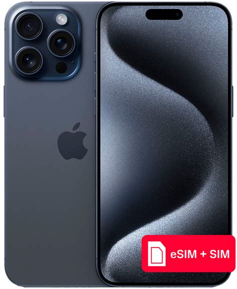 Смартфон Apple iPhone 15 Pro Max 256Gb eSIM + SIM Синий титан ...
