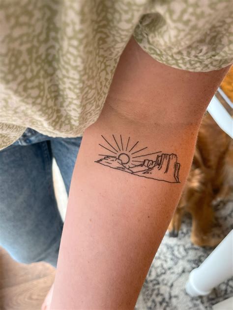 Desert Sunset Temporary Tattoos - Etsy