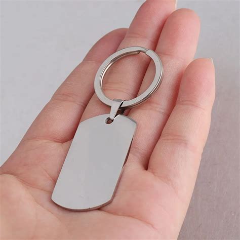 Брелок Dogtags из 100% нержавеющей стали, пустая для гравировки ...