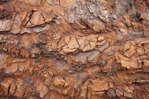 premium ai image  tones  brown  mud layers