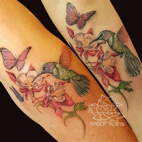 History and Meaning Behind the Hummingbird Tattoo | Hummingbird flower ...