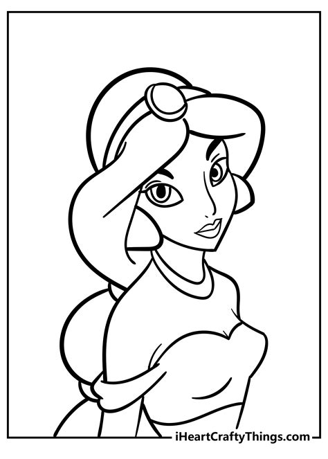 Disney Princess Jasmine Coloring Pages - Jenny Printable
