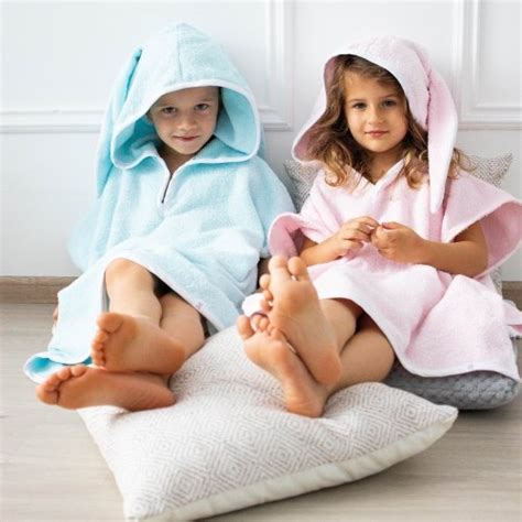 Детское полотенце пончо с капюшоном ELA Textile&Toys 1,5 - 7 лет Махра ...
