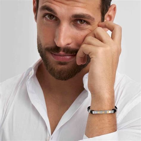 Men's bracelets: leather & sterling silver | Nomination