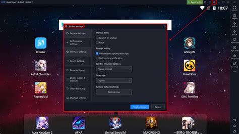 Introduction of System Settings on NoxPlayer – NoxPlayer