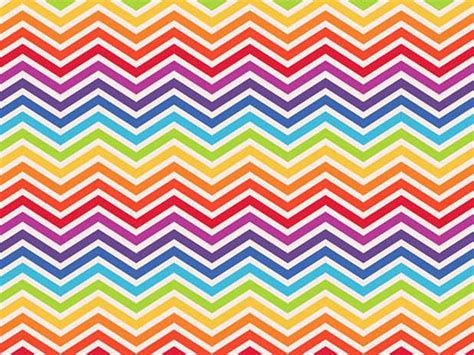 rainbow zig zag cotton print