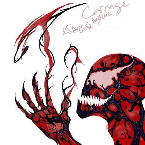 Carnage Sketch by ElzyNoose on DeviantArt