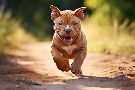 Premium AI Image | Playful Bully Puppy