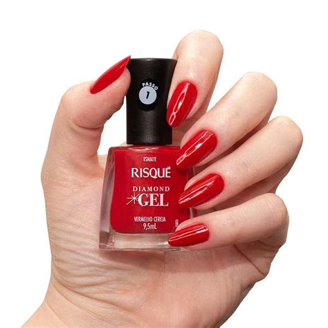 Esmalte Em Gel Vermelho Cereja