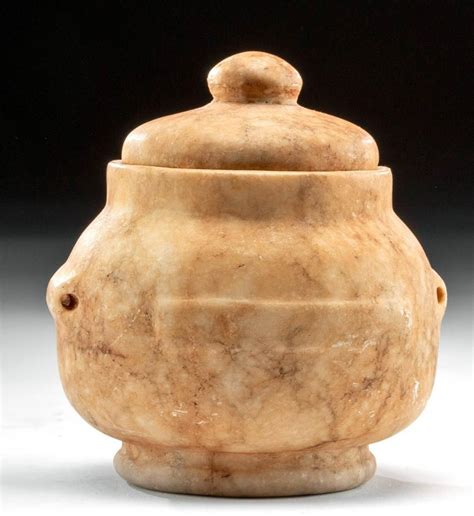 Egyptian Alabaster Jar with Lid - Jul 01, 2020 | Artemis Gallery in CO