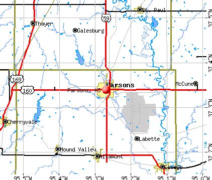 Parsons, Kansas (KS 67357) profile: population, maps, real estate ...