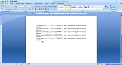 Textos Para Digitar No Word - informatica facil: Como digitar e Imprimir no Word