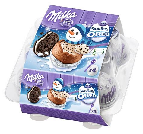 Milka Milk Chocolate snowballs with Oreo Cream Filling!