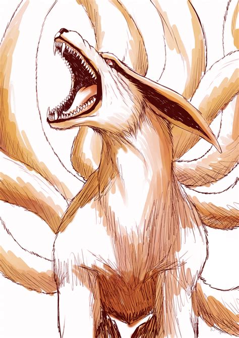 Kurama Sketch| Naruto by DivineImmortality