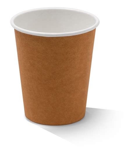 pla plain cup  mm brown singledouble wall packaging