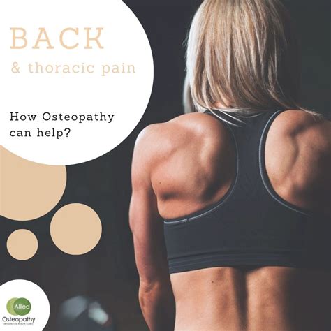 Back / thoracic pain – what is it and how can osteopathy help