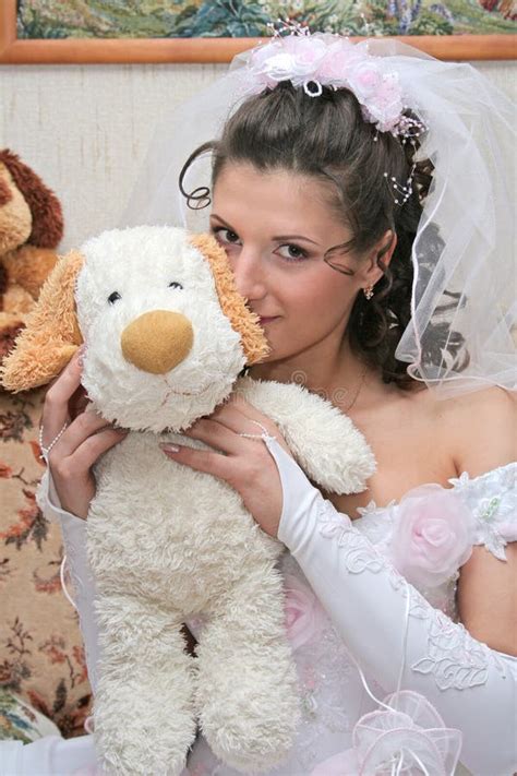 Pretty bride stock image. Image of bride, childhood, partner - 898287