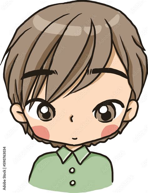 logo avata profile boy cartoon doodle kawaii anime coloring page cute
