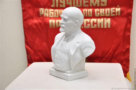 Бюст Ленина на подставке из бетона Ретро стиль, Винтаж, Лофт, СССР в ...
