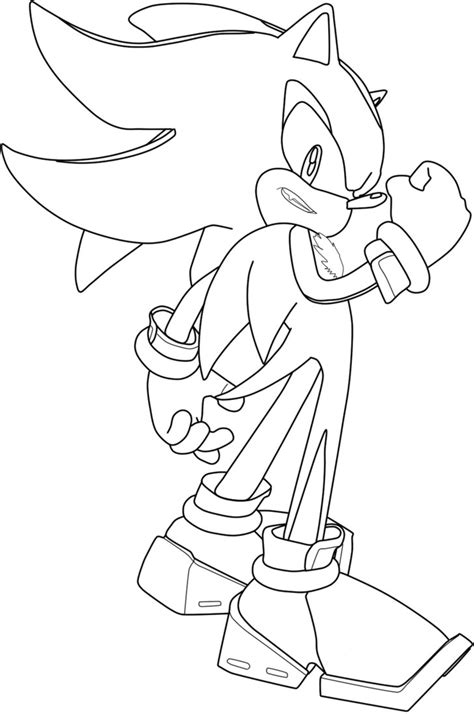Super Shadow The Hedgehog Coloring Pages at GetColorings.com | Free