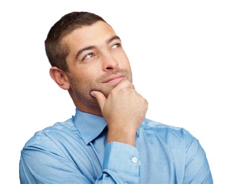 Hombre Pensando PNG Pic