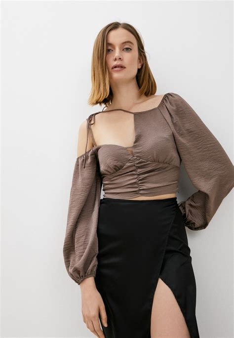 Топ Topshop, цвет: коричневый, RTLABI270001 — купить в интернет ...