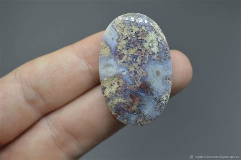 Индонезийский моховой агат. Кабошон 37х23х6 в интернет-магазине на ...