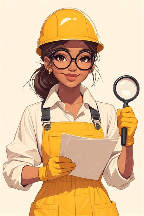 Engenheira africana de cerca de 30 anos inspecionando um canteiro de