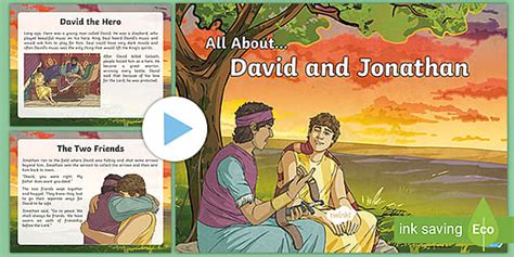 KS2 Jonathan and David Bible Story for Kids PowerPoint