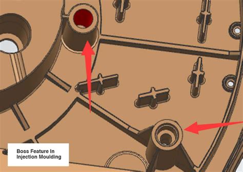 injection moulding bosses design designing  plastics parts